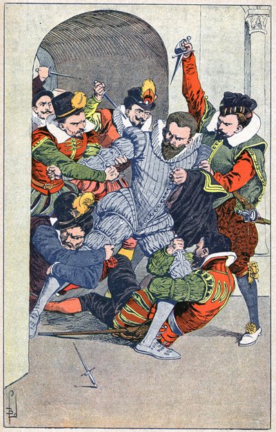 Asesinato de Enrique I, Duque de Guisa, en Blois en 1588 de Louis Charles Bombled