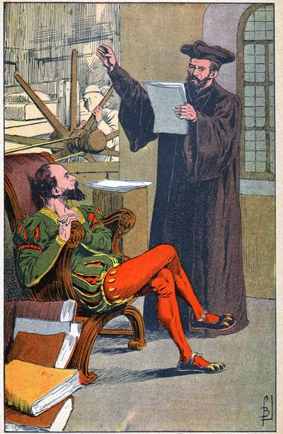 Rabelais en la imprenta de Etienne Dolet de Louis Charles Bombled