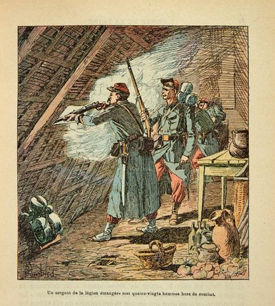 El Ejército del Loira por Eugene Sergent, conocido como Grenest, ilustrado por Louis Bombled (1862-1927) (Guerra Franco-Prusiana; campaña de 1870-1871): Batalla de Orleans el 11 de octubre de Louis Charles Bombled
