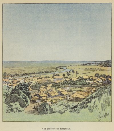 Vista general de Marovoay de Louis Charles Bombled