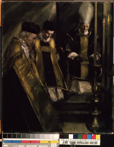 Misa de Réquiem siglo XX (pintura) de Louis Charles Crespin