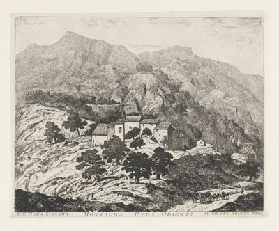 Montalba-le-Château (Frankrijk) Montalba Pyr[eneas]s. orient[ale]s (título sobre objeto) de Louis Charles Hora Siccama