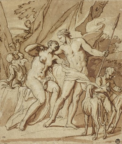 Venus y Adonis de Louis Cheron