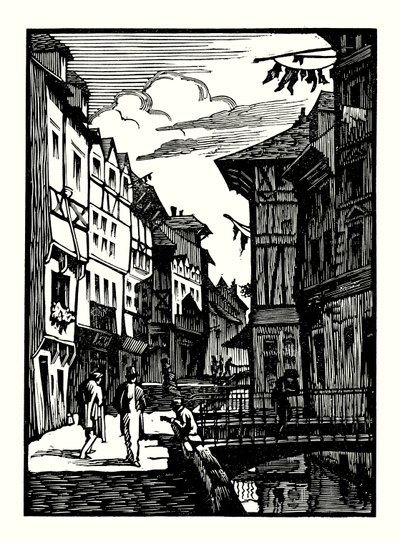 Ilustración para Madame Bovary de Gustave Flaubert (xilografía) de Louis Claudel