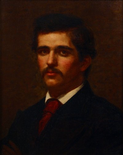 Autorretrato (óleo sobre lienzo) de Louis Comfort (attr. to) Tiffany