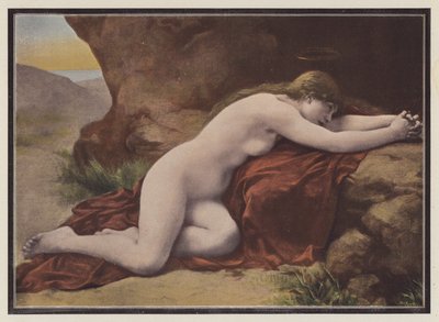 María Magdalena (litografia en color) de Louis Courtat