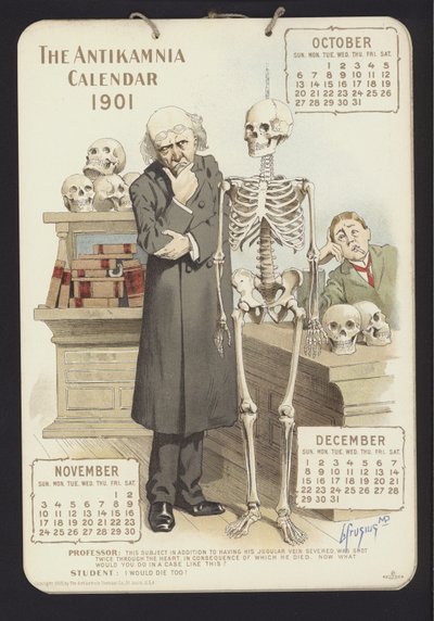 Ilustración para el Calendario Antikamnia de Louis Crucius or Crusuius