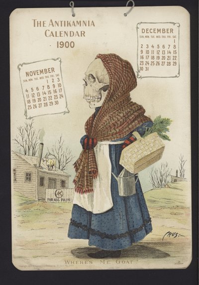 Ilustración para el Calendario Antikamnia de Louis Crucius or Crusuius