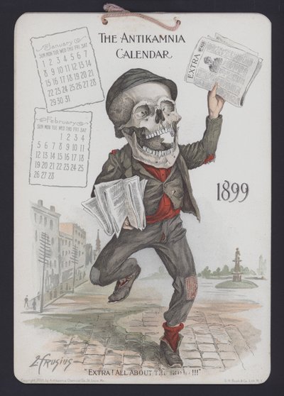 Ilustración para el Calendario Antikamnia de Louis Crucius or Crusuius