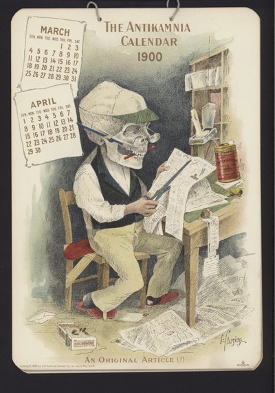 Ilustración para el Calendario Antikamnia de Louis Crucius or Crusuius