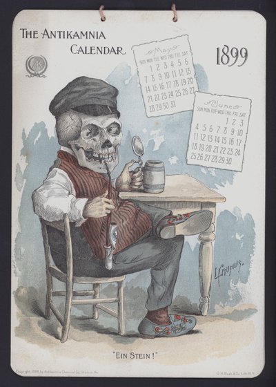 Ilustración para el Calendario Antikamnia de Louis Crucius or Crusuius