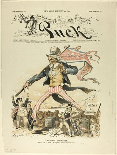 Una barricada inútil, de Puck de Louis Dalrymple