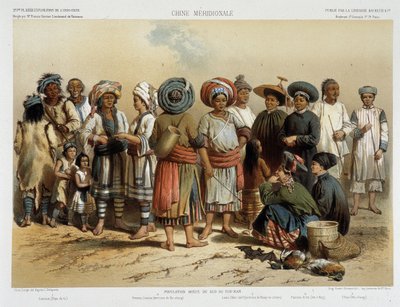 Grupos étnicos alrededor de 1870, en "Voyage d