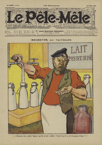 Indignación. Ilustración para Le Pele-Mele, 1906 de Louis Denis Valverane