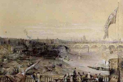 El Támesis desde el Mercado de Hungerford de Louis Desire Thienon