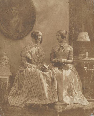 [La esposa y la hija del artista], 1846-49 de Louis Désiré Blanquart Evrard