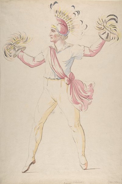 Franconi, girando conos en llamas, 1768-1810 de Louis Ducros