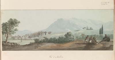 Visión de Avellino
Vista de Avellino (título en el objeto)
Viaje a Italia, Sicilia y Malta - 1778 (título de la serie) de Louis Ducros