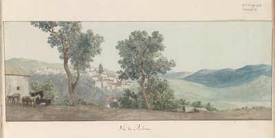 Vista de Paternò
Vista de Paterno (título en el objeto)
Viaje a Italia, Sicilia y Malta - 1778 (título de la serie) de Louis Ducros