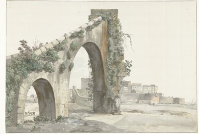 Vista del acueducto y de la ciudad de Taranto
Vista del Acueducto y de la ciudad de Taranto (título en el objeto)
Viaje a Italia, Sicilia y Malta - 1778 (título de la serie) de Louis Ducros