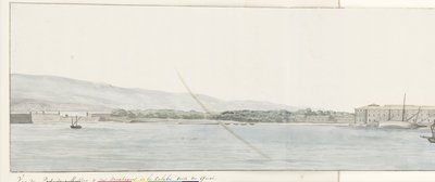 Vista del puerto de Mesina y de las playas de Calabria desde la calle
Vista del puerto de Mesina y de las montañas de Calabria, tomada desde el muelle (título en el objeto)
Voyage en Italie, en Sicile et à Malte - 1778 (título de la serie) de Louis Ducros