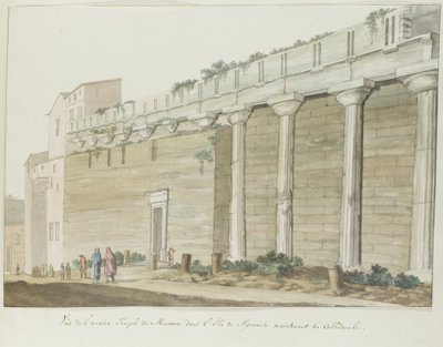 Vista del antiguo templo de Minerva en la isla de Siracusa
Vista del antiguo Templo de Minerva en la Isla de Siracusa (título en el objeto)
Voyage en Italie, en Sicile et à Malte - 1778 (título de la serie) de Louis Ducros