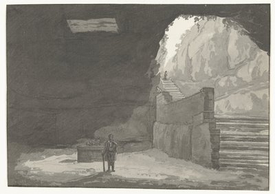Grutas y fuentes en la antigua ciudad de Manduria
Cueva y Fuente de los Mandurios mencionada en Plinio
Viaje a Italia, Sicilia y Malta - 1778 (título de la serie) de Louis Ducros