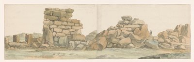 Monumento a los Fenicios de Carthagen en la isla de Gozo
Monumento fenicio o cartaginés, comúnmente llamado Torre de los Gigantes, en la isla de Ghozo (título en el objeto)
Viaje a Italia, Sicilia y Malta - 1778 (título de la serie) de Louis Ducros