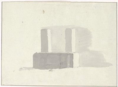 Oude sarcofaag welke dienst doet als drinkbak in Terracina
Antiguo sarcófago, utilizado como abrevadero en Terracina (título en el objeto)
Viaje a Italia, Sicilia y Malta - 1778 (título de la serie) de Louis Ducros