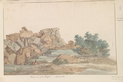 El templo de Zeus Olympus en Agrigento
Ruinas del mismo templo. Segunda vista (título en el objeto)
Viaje a Italia, Sicilia y Malta - 1778 (título de la serie) de Louis Ducros