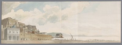 Vista del balcón de la hierba en Nápoles con, entre otros, el Castillo del Ovo
Vista desde el balcón de nuestro albergue en Nápoles, donde se encuentran el Castillo del Huevo, la Iglesia de la Victoria, &c. (título en el objeto)
Viaje por Italia, Sicilia de Louis Ducros