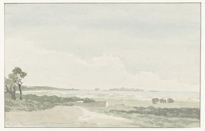 Vista de la ciudad de Gallipoli
Vista lejana de la ciudad de Gallipoli (título en el objeto)
Viaje a Italia, Sicilia y Malta - 1778 (título de la serie) de Louis Ducros