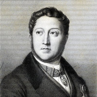 Retrato del compositor Gioachino Antonio Rossini 1792-1868, 1836 de Louis Dupré
