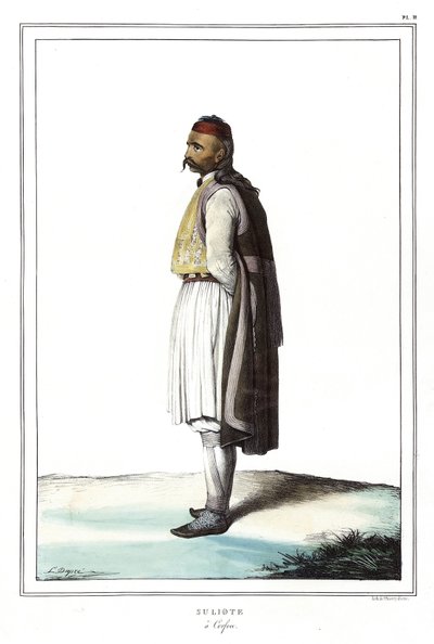 Suliote en Corfú, en 
