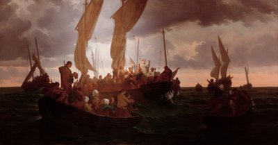 Misa en el mar en 1793 de Louis Duveau