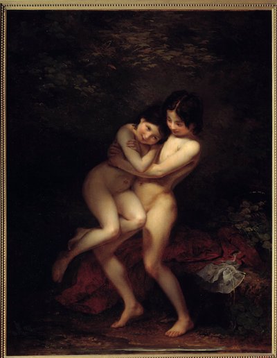 Las bañistas (1831) de Louis Edouard Rioult