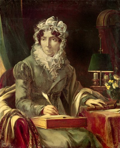 Retrato de Stephanie Felicite Ducrest, condesa de Genlis (1746-1830) de Louis Edouard Rioult