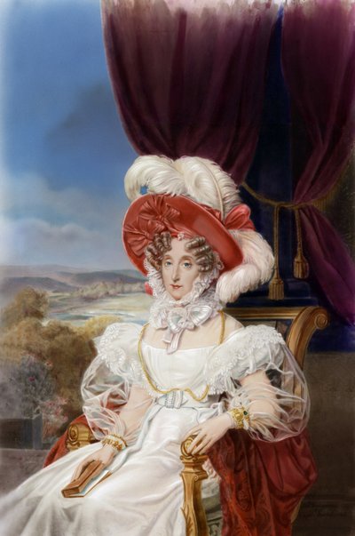Retrato de la reina Marie-Amelie, c.1839 (pintura) de Louis Edouard Rioult