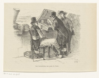 Librero en un muelle de París
Les bouquinistes des quais de Paris (título en el objeto) de Louis Ernest Lesage