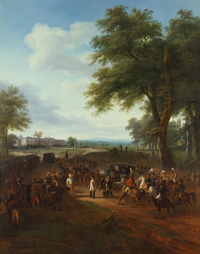 Napoleón recibido por Federico Duque de Wurttemberg, 2 de octubre de Louis Etienne Watelet