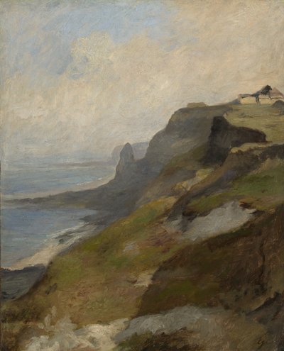 Acantilados de Normandía, c.1850 de Louis Eugene Gabriel Isabey