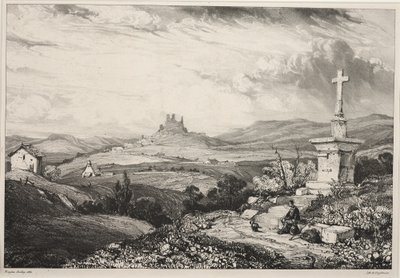 Castillo de Larderole, Auvernia de Louis Eugene Gabriel Isabey
