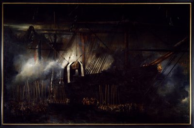 Retorno de las cenizas y transbordo de los restos de Napoleón I a bordo del Belle Poule el 15 de octubre de Louis Eugene Gabriel Isabey
