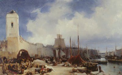 El puerto de Dunkerque, 1831 de Eugene Isabey
