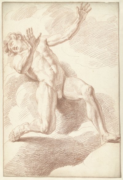 Desnudo masculino, reclinado de Louis Fabritius Dubourg