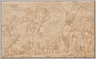 Venus en la fragua de Vulcano de Louis Felix de la Rue