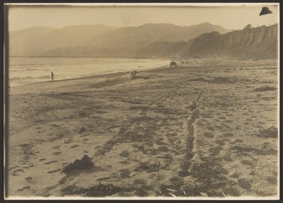 [Costa con figuras y coche] de Louis Fleckenstein