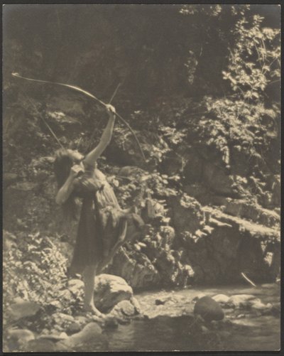 [Arquera en el bosque] de Louis Fleckenstein