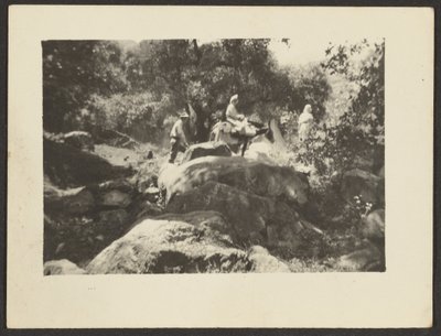 [Figuras atravesando el paisaje] de Louis Fleckenstein
