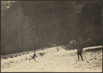 [Figuras en la nieve] de Louis Fleckenstein